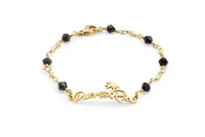 Authentic Isla del Encanto Gold Beaded Talisman Bracelet