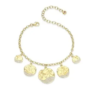 Authentic Celestial Orbit Galaxy Disc Gold-Plated Talisman Bracelet