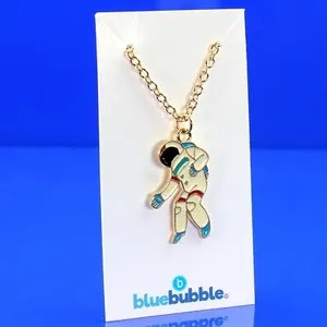 Authentic bluebubble SPACE AGE Necklace Funky Fancy Dress Galaxy Star Cute Kitsch Retro UK