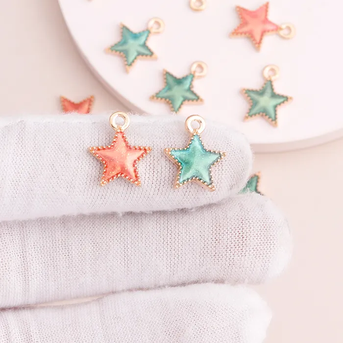 Authentic Celestial Stardust: Tenfold Galaxy Star Charms