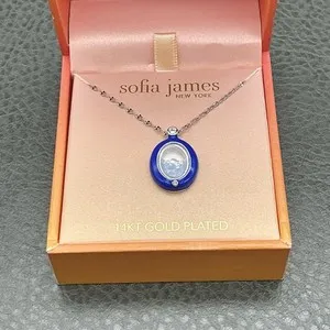 Authentic Guardian of Serenity: Celestial Blue Oval Amulet of Enduring Love