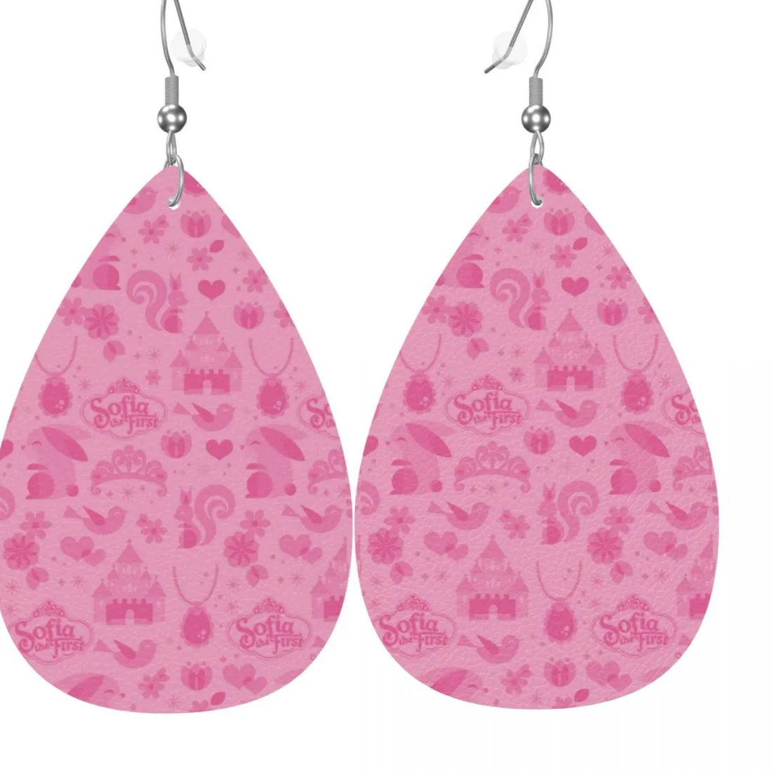 Authentic Custom Sofia Leather Earrings for Women Dangle Earrings Jewelry Accessories