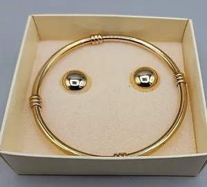 Authentic Celestial Parisian Harmony - Vintage Gold-Plated Sacred Geometry Ensemble