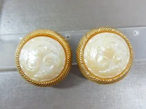 Authentic The Gilded Prism: Vintage Givenchy Paris Molded Lucite Astral Clips