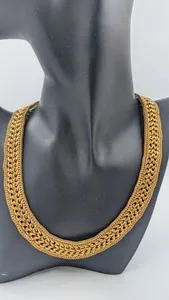 Authentic The Parisian Ethereal Gold Choker - Vintage Radiant Collar of Grace