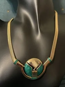 Authentic Embracing Elegance: 1980's Orena Paris Choker Necklace for Radiant Protection