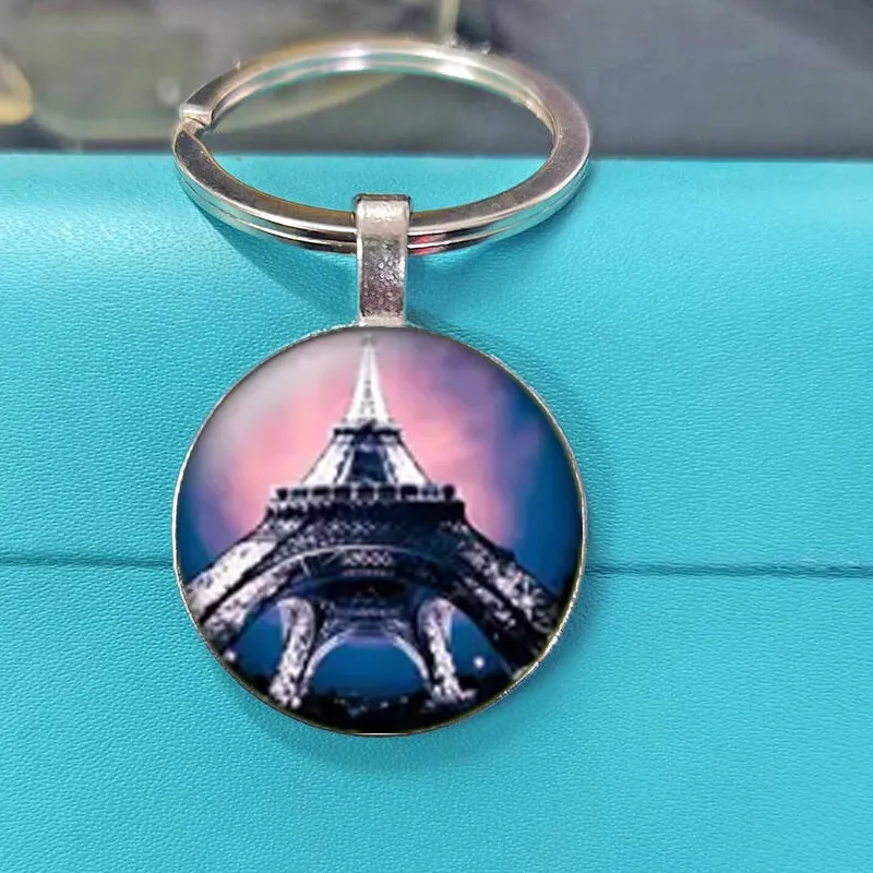 Authentic Eiffel's Embrace: Parisian Dream Key Charm