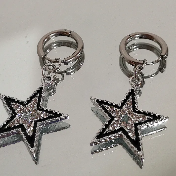 Authentic Celestial Starlight Pentagram Earrings of Astral Protection