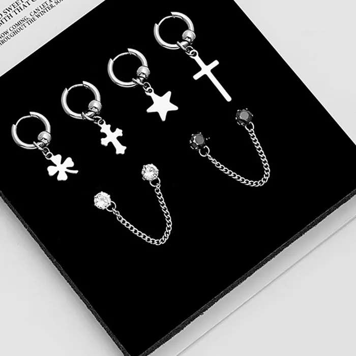 Authentic The Celestial Cross-Pentagram Sacred Ear Talisman