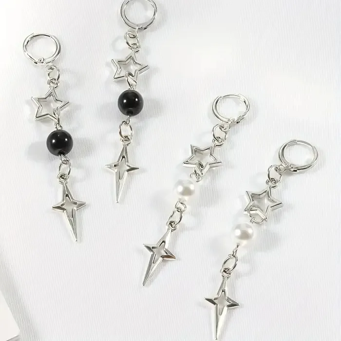 Authentic Guardian Starlight Earrings: Pentagram Protection & Love