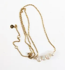 Authentic Dainty Pearl of Protection: 18K Gold Plated Necklace