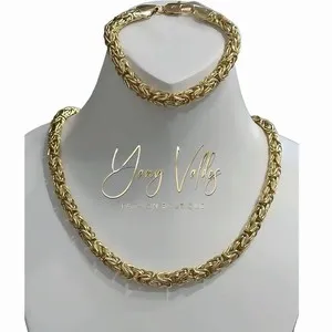 Authentic The Golden Weave of Byzantium Necklace and Bracelet Set