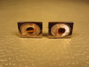 Authentic Gilded Vision Tiger Eye Cuff Links of Focus and Vitality