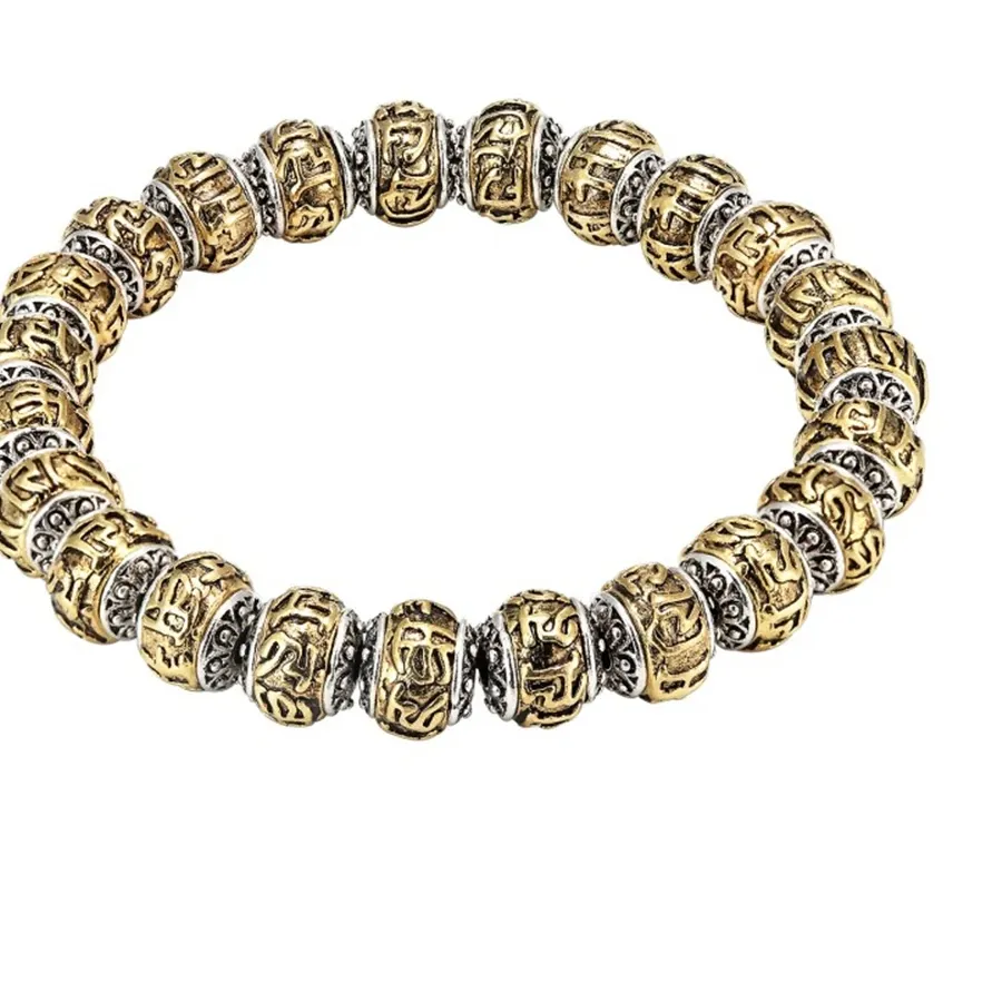 Authentic The Eternal Resonance: Six-Character Mantra Sacred Amulet Bracelet
