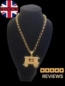 Authentic The Nomad’s Vardo Amulet: A Golden Vessel of Infinite Journeys