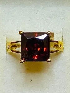 Authentic Guardian of Passion: A Fiery Gold Plated Gypsy Ring