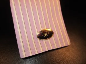 Authentic The Gilded Oracle: Radiant Oval Cuff Links of Celestial Alignment