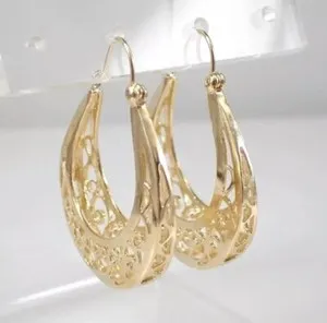 Authentic Golden Whispers of the Gypsy Caravan Huggie Hoops