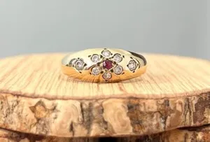 Authentic The Crimson Petal Solitaire: A Talisman of Eternal Devotion