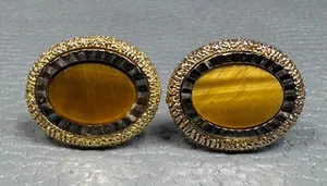 Authentic Gilded Vision Tiger Eye Talismanic Cuffs