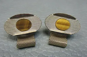 Authentic Tiger's Eye Golden Cuff: Circle of Fierce Serenity