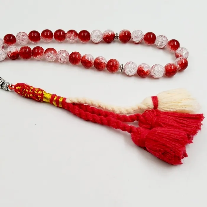 Authentic Whispers of the Divine: A Red Crystal Prayer Bead Bracelet for Spiritual Connection