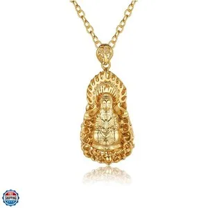 Authentic Jewelry Gold Plated Dragon Necklace for Men Women, Buddha Totem Pendant Lucky...