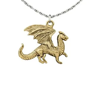 Authentic Creative Pewter Designs Dragon Walking Necklace & Pendant, G009APEN