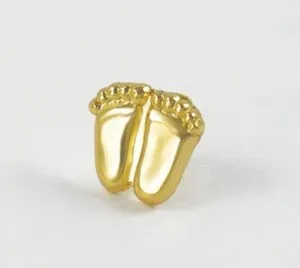 Authentic The Golden Path Lapel Pin of Sacred Footprints