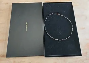 Authentic Technibond Gold Plated Sterling Silver Choker 16" Necklace IN BOX