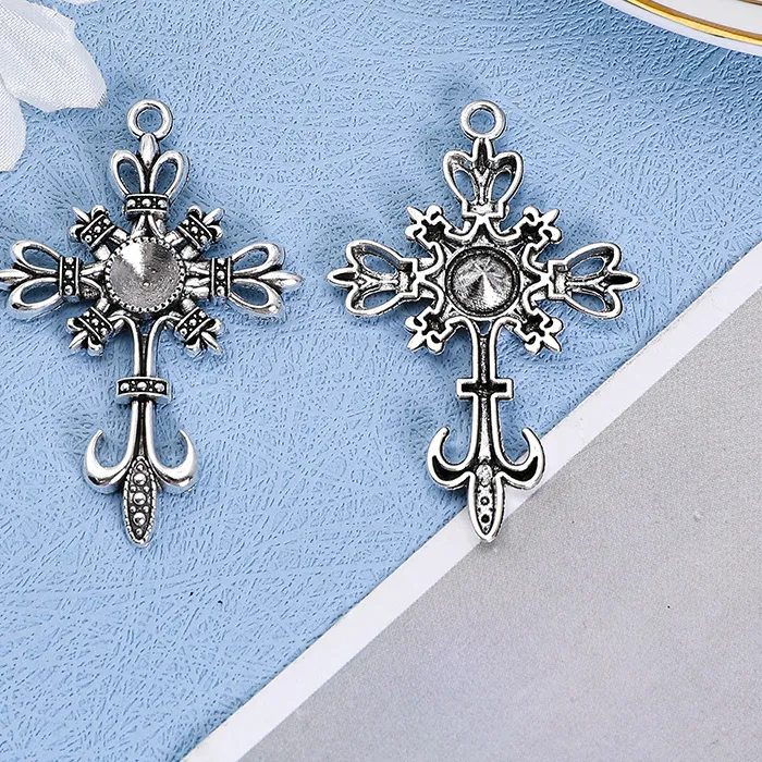 Authentic Ethereal Gothic Cross Emissary - Sacred Geometry Crystal Amulets (Set of 10)