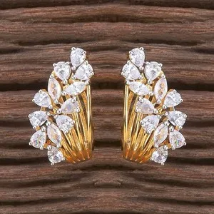 Authentic Premium Quality Gold Plated Zirconia Stone Earrings Stud