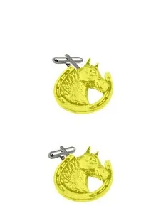Authentic A62 Horseshoe English chrome gold plated Pewter Cufflinks suit