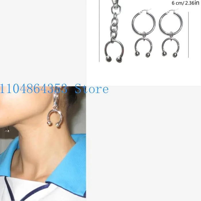 Authentic Talismanic Horseshoe Dangle Earrings of Fortuitous Alignment