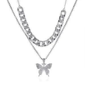 Authentic Whispers of the Butterfly: Enchanted Gold Plating & Rhinestone Elegance