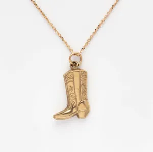 Authentic Joblot 18k gold plated cowboy boot charm Necklace charms Huge Discoumt