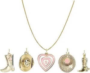 Authentic Golden Horizon Cowgirl Boot and Hat Heart Talisman