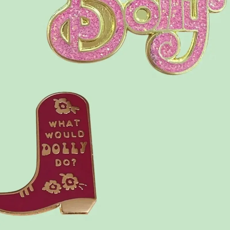 Authentic The Golden Iconoclast: A Spirited Homage to Country Royalty Enamel Pin