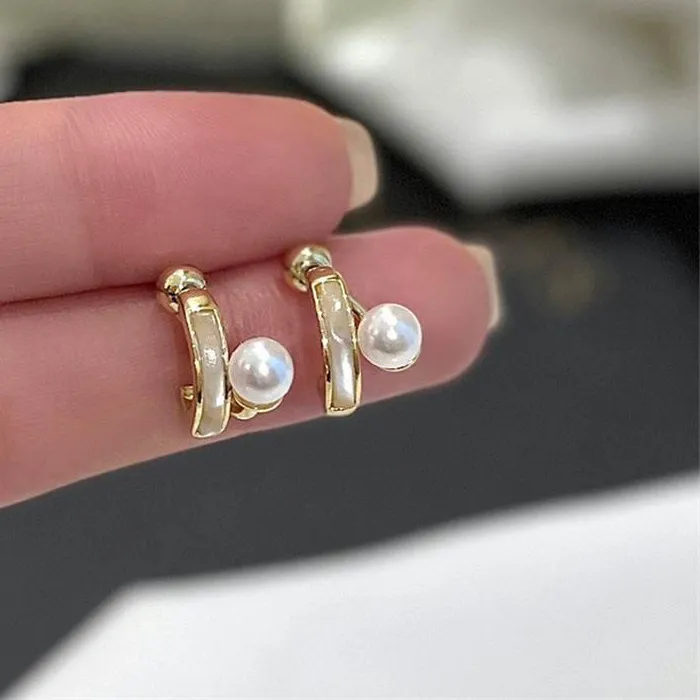 Authentic Celestial Harmony: Drop Glaze Pearl Earrings for the Soul