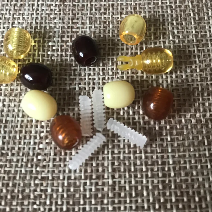 Authentic Yoowei Natural Amber Accessory Buckle Wax Clasp Necklace Hidden Clasp Buckle Thread Clasps Pop Open Safety Lock Beads Connector