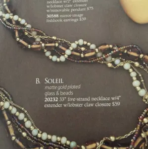 Authentic Soleil Radiance Five-Strand Gilded Talisman