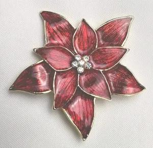 Authentic Poinsettia's Radiant Heart: A Golden Guardian of Love and Protection