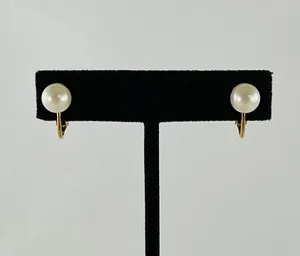 Authentic Celestial Pearl Halo: Gold‑Plated Clip‑On Earrings of Radiant Protection