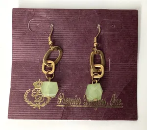 Authentic Premier Designs Jewelry SHANNON Gold Plated Dangle Pierced Earrings 896