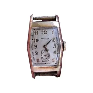 Authentic Vintage Waltham Premier Wristwatch Gold Plated Non-working