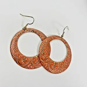 Authentic Premier Designs Jewelry Casablanca Gold Plated Orange Pierced Earrings