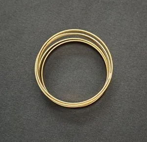 Authentic Premier Designs "Illusion" Antiqued Gold Plated 7 3/4 In Bangle Bracelet
