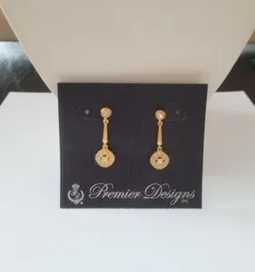 Authentic Whispers of the Cosmos: SOIREE Gold Plated Starlight Earrings