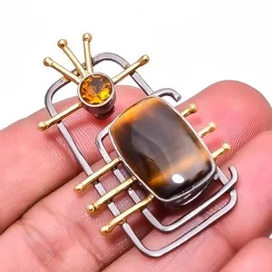Authentic The Solar Radiance Tiger Eye and Citrine Talisman