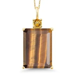 Authentic The Solar Radiance Tiger Eye & Citrine Alchemy Pendant